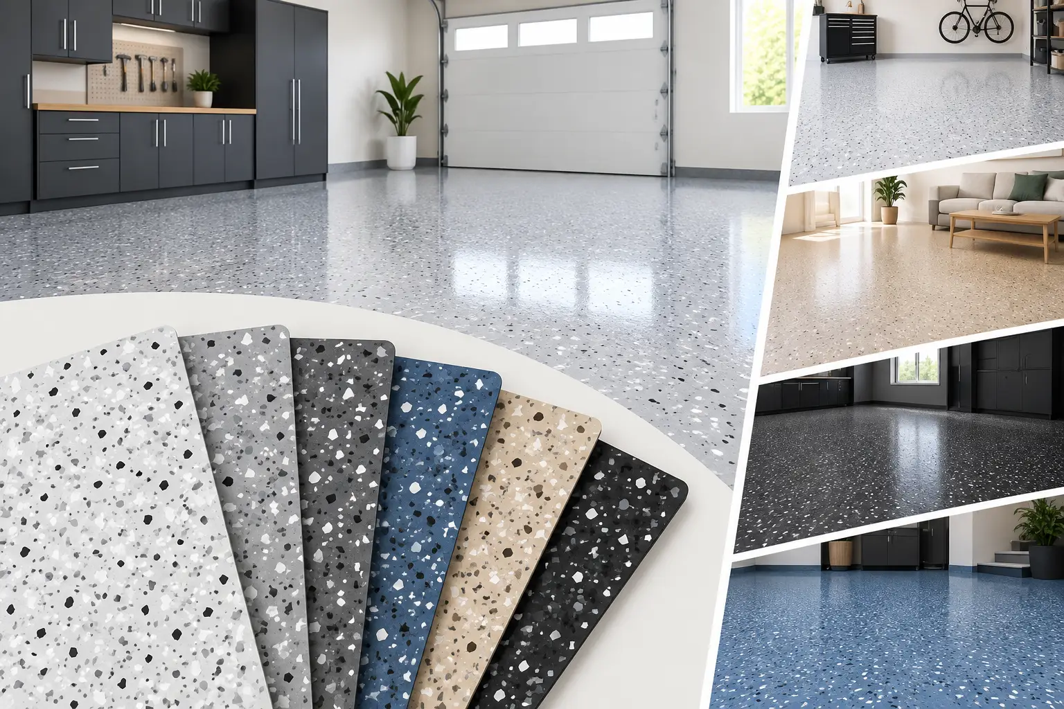 Flake Epoxy Flooring Colors That Fit Your Space