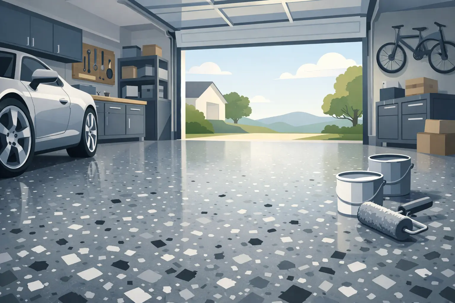 Flake Epoxy Flooring Garage: Is It Worth It?